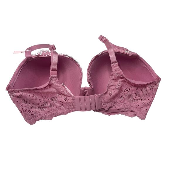Victoria's Secret Twinkle Strap Lace Classic-Coverage Demi Bra Dusk Mauve 36DDD - Picture 2 of 4